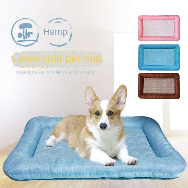 kennels & pens dog bed summer pet cool nest cat pad large, medium and small cage non-slip mattress linen mat
kennels & pens dog bed summer pet cool nest cat pad large, medium and small cage non-slip mattress linen mat