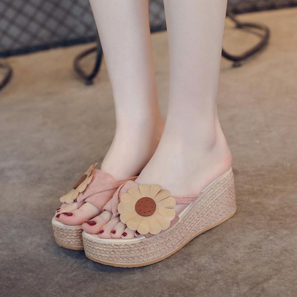 wedge heels flip flops women shoes high heel sandal woman beach slippers platforn sandals summer, Black
wedge heels flip flops women shoes high heel sandal woman beach slippers platforn sandals summer, Black