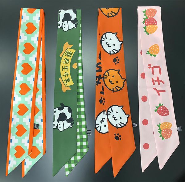 scarves bag scarf women twill silk skinny ladies animals design wrist towel foulard neckerchief headband, Blue;gray
scarves bag scarf women twill silk skinny ladies animals design wrist towel foulard neckerchief headband, Blue;gray