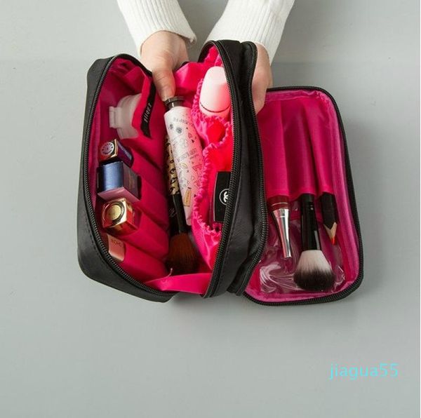 cosmetic bags & cases ladies bag black nylon fabric double zipper female double-sided travel wash storage makeup
cosmetic bags & cases ladies bag black nylon fabric double zipper female double-sided travel wash storage makeup