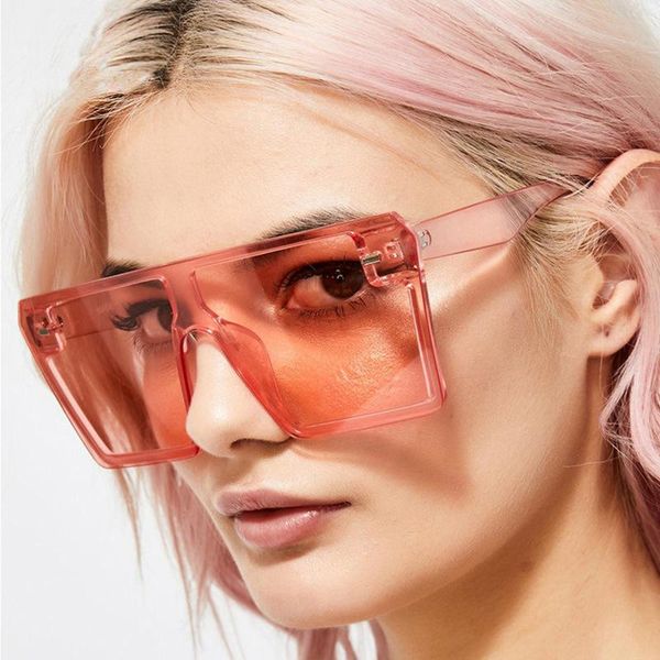 sunglasses 2021 fashion oversized square retro gradient big frame sun glasses for women one piece shade mirror clear lens, White;black
sunglasses 2021 fashion oversized square retro gradient big frame sun glasses for women one piece shade mirror clear lens, White;black