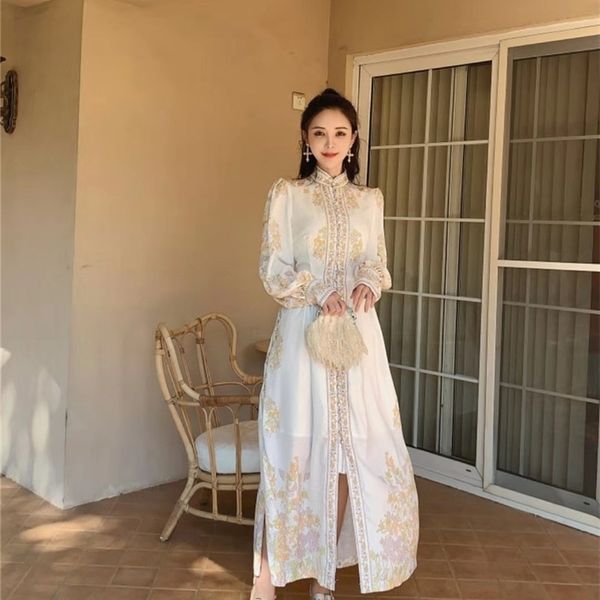 autumn and winter fashion high-end bubble sleeve printed dress knee-length natural mandarin collar beach style 210416, Black;gray
autumn and winter fashion high-end bubble sleeve printed dress knee-length natural mandarin collar beach style 210416, Black;gray
