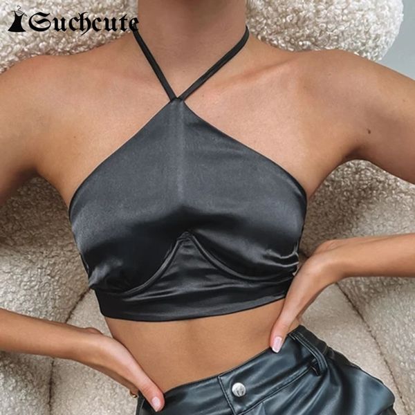 women's tanks & camis gothic satin crop for women backless bandage halter sleeveless summer party clubwear camisole rmjl, White
women's tanks & camis gothic satin crop for women backless bandage halter sleeveless summer party clubwear camisole rmjl, White
