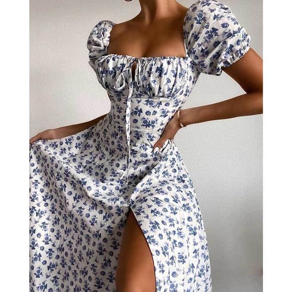 inspired blue white floral midi dress bodice puff sleeve women slit side ladies elegant bodycon 210412, Black;gray
inspired blue white floral midi dress bodice puff sleeve women slit side ladies elegant bodycon 210412, Black;gray