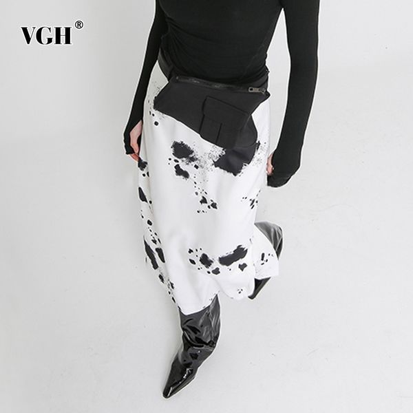 vgh vintage hit color milk skirt for women high waist sashes print elegant long skirts female spring fashion new tide 210421, Black
vgh vintage hit color milk skirt for women high waist sashes print elegant long skirts female spring fashion new tide 210421, Black