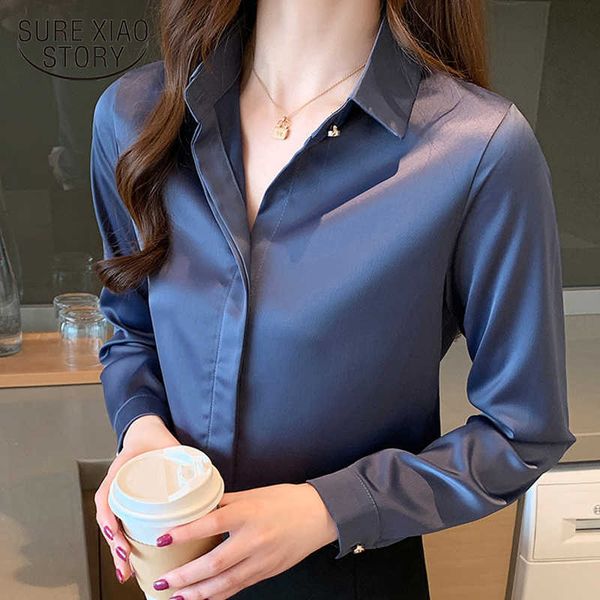 spring korean fashion silk blouse women satin solid women and blouse plus size office lady long sleeve women shirts 10150 210528, White
spring korean fashion silk blouse women satin solid women and blouse plus size office lady long sleeve women shirts 10150 210528, White