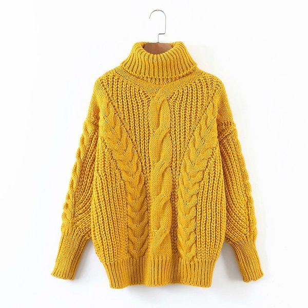 women's sweaters biaoruina pure color loose vintage turtleneck twist knitted pullover female winter thick warm all-match sweater, White;black
women's sweaters biaoruina pure color loose vintage turtleneck twist knitted pullover female winter thick warm all-match sweater, White;black