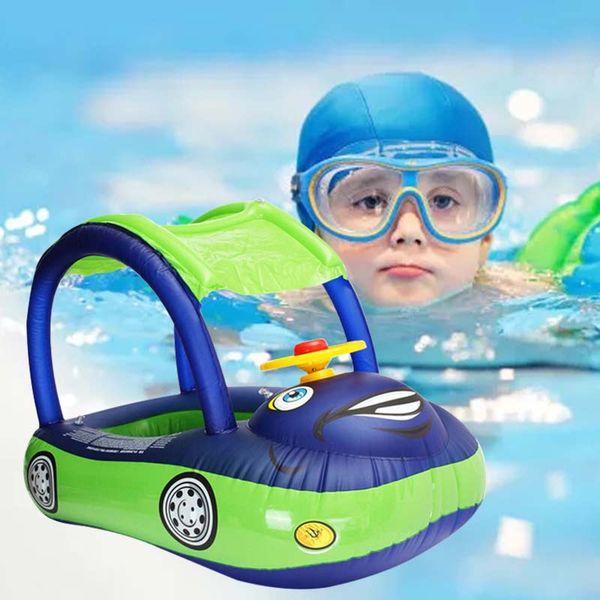 PVC Baby Swim Ring Sunshade Steering Wheel Safe Floating Summer Kids Seat Inflatable Swimming boat toys Water Pool Tool
PVC Baby Swim Ring Sunshade Steering Wheel Safe Floating Summer Kids Seat Inflatable Swimming boat toys Water Pool Tool