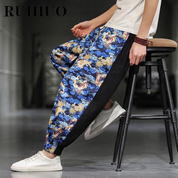 men's pants ruihuo 2021 print harem men trousers casual joggers sweatpants hip hop streetwear male plus size m-5xl, Black
men's pants ruihuo 2021 print harem men trousers casual joggers sweatpants hip hop streetwear male plus size m-5xl, Black