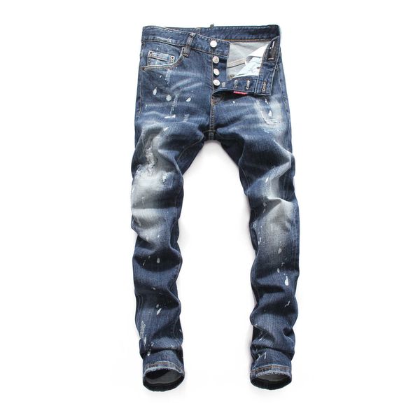 dsq classic authentic jeans, italian european brand hole pants, 2021 trend, Blue
dsq classic authentic jeans, italian european brand hole pants, 2021 trend, Blue