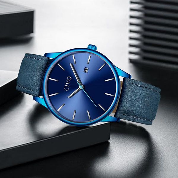 wristwatches civo fashion quartz watches men minimalist slim leather strap watch for sport waterproof male clock relogio masculino, Slivery;brown
wristwatches civo fashion quartz watches men minimalist slim leather strap watch for sport waterproof male clock relogio masculino, Slivery;brown