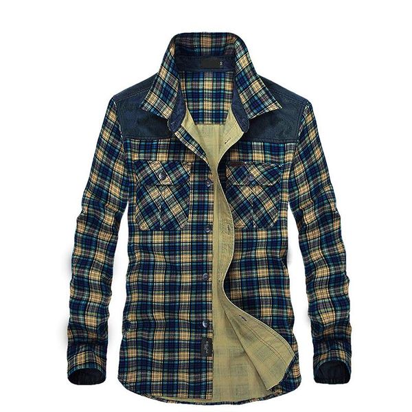 men shirt cotton plaid long-sleeved men's casual flannel youth shirts green yellow red regular autumn winter, White;black
men shirt cotton plaid long-sleeved men's casual flannel youth shirts green yellow red regular autumn winter, White;black