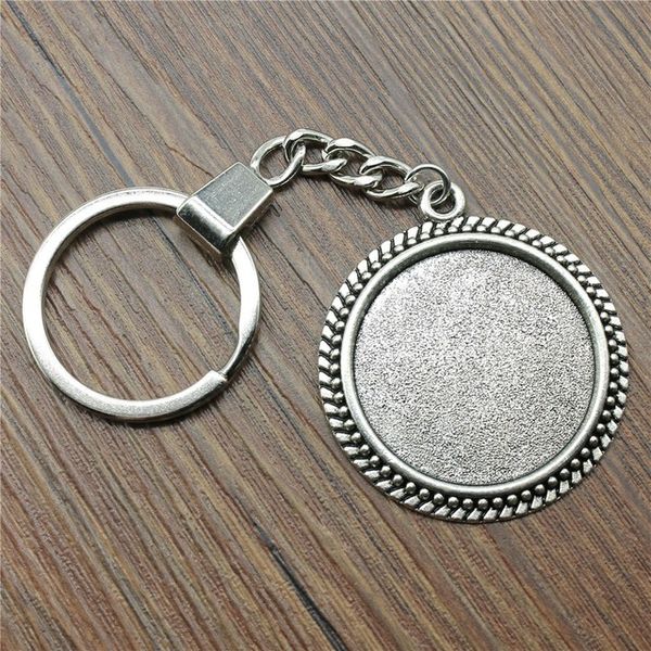 

& Accessories 20 Styles Fit 30mm Round Glass Cabochon Keychain Base Setting Jewelry Finding Jewelry Accessories For Key Ring Making DIY