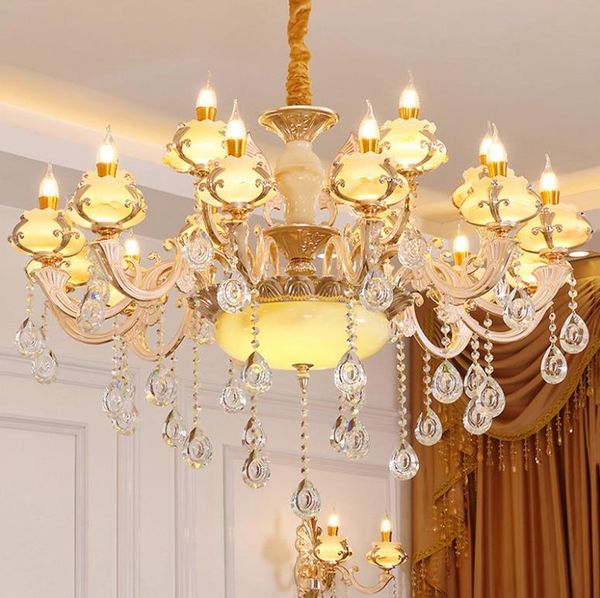 european style living room crystal chandelier simple home warm dining bedroom lamp led zinc alloy jade lamps pendant
european style living room crystal chandelier simple home warm dining bedroom lamp led zinc alloy jade lamps pendant
