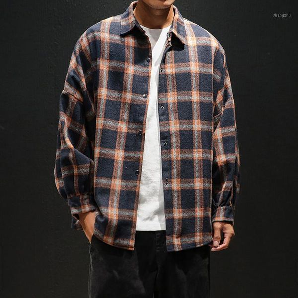 modis mens plaid flannel shirts hip hop men shirt long sleeve streetwear coat loose casual 5xl plus size hombre clothing, White;black
modis mens plaid flannel shirts hip hop men shirt long sleeve streetwear coat loose casual 5xl plus size hombre clothing, White;black