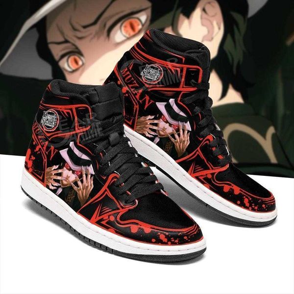 shoes lord muzan boots demon slayer anime sneakers fan gift idea