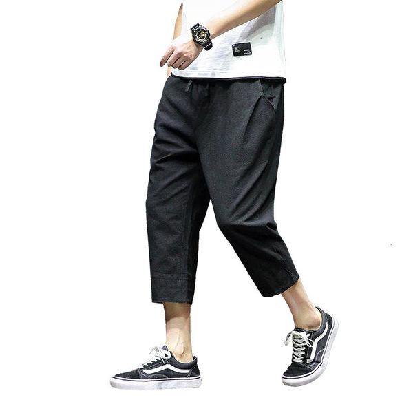 men's pants 2021 summer men casual elastic waist mens calf-length loose sweatpants trousers jogger 5xl, Black
men's pants 2021 summer men casual elastic waist mens calf-length loose sweatpants trousers jogger 5xl, Black
