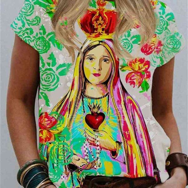 women's t-shirt 2021 pullover round neck print street trendy short sleeve loose je1l, White
women's t-shirt 2021 pullover round neck print street trendy short sleeve loose je1l, White
