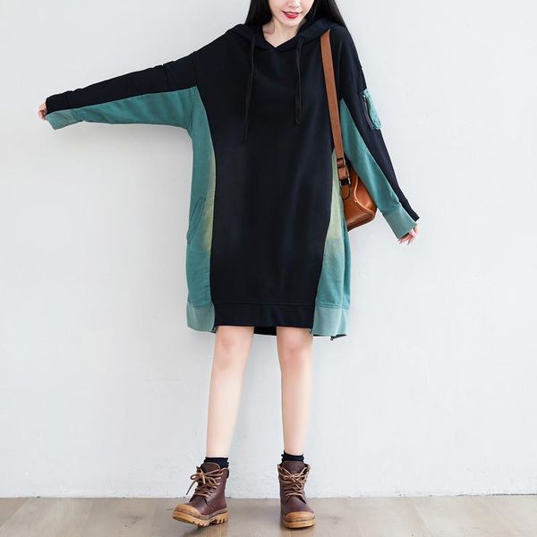 women's hoodies & sweatshirts women patchwork pullovers casual pockets tunic sweatshirt long outerwear t036, Black
women's hoodies & sweatshirts women patchwork pullovers casual pockets tunic sweatshirt long outerwear t036, Black