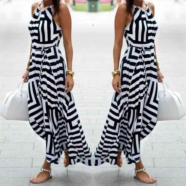 sundress sleeveless women dress off shoulder backless halter striped boho maxi long evening party beach 10, Black;gray
sundress sleeveless women dress off shoulder backless halter striped boho maxi long evening party beach 10, Black;gray