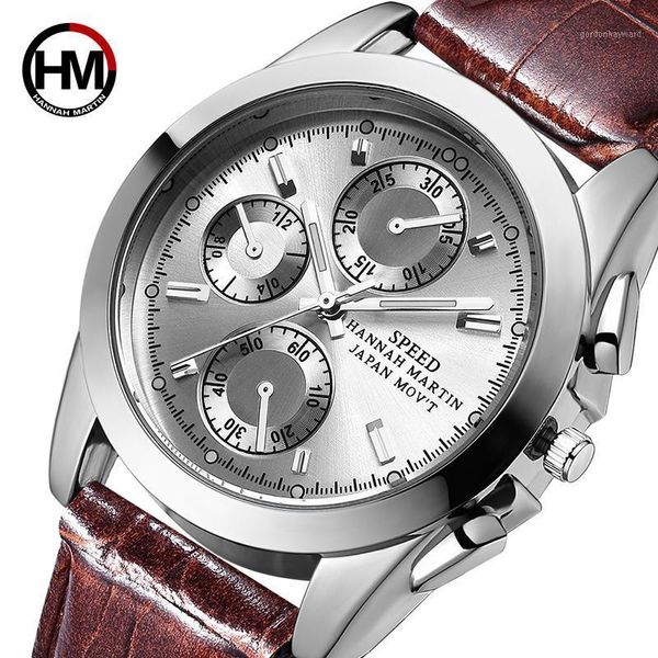 japan movement waterproof luminous hands leather sports military men men's fashion watches relogio masculino wristwatches, Slivery;brown
japan movement waterproof luminous hands leather sports military men men's fashion watches relogio masculino wristwatches, Slivery;brown