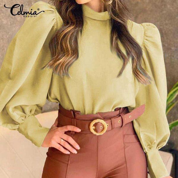 women's blouses & shirts blouses women stand collar ol celmia elegant long puff sleeve shirt fashion female office casual loose solid, White
women's blouses & shirts blouses women stand collar ol celmia elegant long puff sleeve shirt fashion female office casual loose solid, White