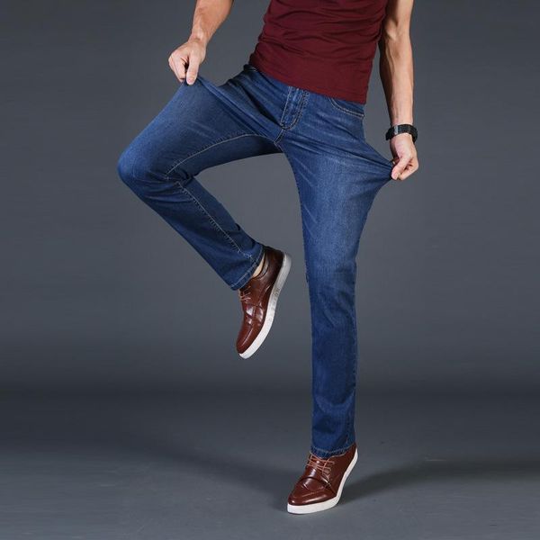 arrivals men's fashion simple jeans slim version of the elastic denim pants causal trousers, Blue
arrivals men's fashion simple jeans slim version of the elastic denim pants causal trousers, Blue