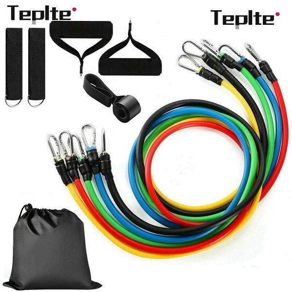 11-piece resistance bands set fitness rubber workout elastic pull rope carry up to 100 pounds training yoga exercise
11-piece resistance bands set fitness rubber workout elastic pull rope carry up to 100 pounds training yoga exercise