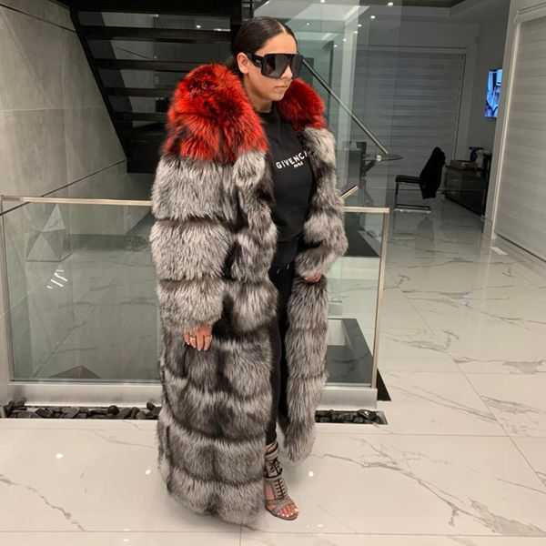 women's fur & faux long real silver coats for women winter outwear 2021 trendy woman genuine coat with hood overcoats, Black
women's fur & faux long real silver coats for women winter outwear 2021 trendy woman genuine coat with hood overcoats, Black