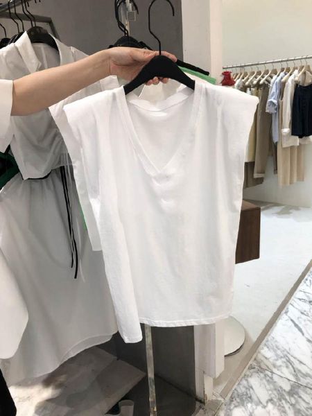 women's t-shirt 2021 summer korean version of the pure color simple and loose fashion all-match net sleeveless women, White
women's t-shirt 2021 summer korean version of the pure color simple and loose fashion all-match net sleeveless women, White