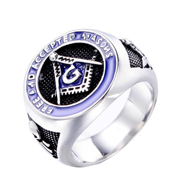 delicate ring punk men's titanium steel drop fashion religious stainless masonic, Silver
delicate ring punk men's titanium steel drop fashion religious stainless masonic, Silver