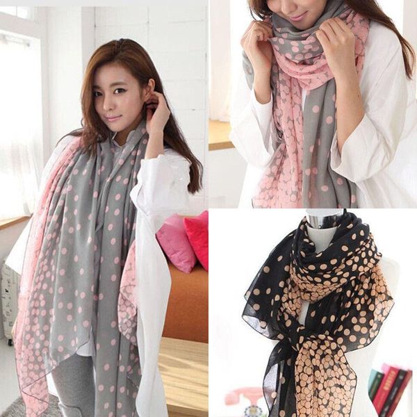 scarves fashion women ladies chiffon long polk dots print pattern shawl soft wrap, Blue;gray
scarves fashion women ladies chiffon long polk dots print pattern shawl soft wrap, Blue;gray