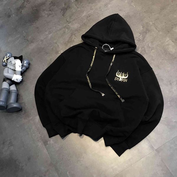 brand hoodie 21 autumn new boy gold thread three-dimensional embroidery back wing eagle, Black
brand hoodie 21 autumn new boy gold thread three-dimensional embroidery back wing eagle, Black