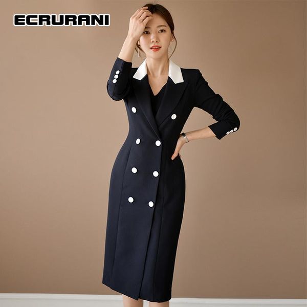 elegnat hit color dress for women notched collar long sleeve double breasted high waist tunic dresses female fashion casual, Black;gray
elegnat hit color dress for women notched collar long sleeve double breasted high waist tunic dresses female fashion casual, Black;gray