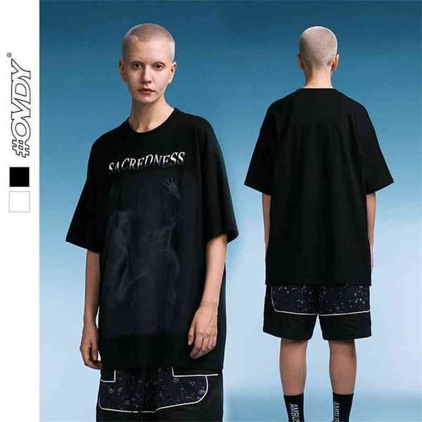 wxwovdy men's spring summer t-shirt dark country tide loose slouchy high street short sleeve man, White;black
wxwovdy men's spring summer t-shirt dark country tide loose slouchy high street short sleeve man, White;black
