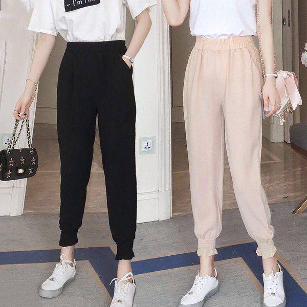 high waist pants women 2021 fashion ice silk solid color loose folds bloomers elastic pantalones de mujer ropa plus size women's & capr, Black;white
high waist pants women 2021 fashion ice silk solid color loose folds bloomers elastic pantalones de mujer ropa plus size women's & capr, Black;white