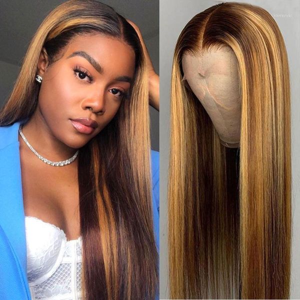 density ombre highlight straight lace front human hair wigs transparent brazilian frontal t part wig1, Black;brown
density ombre highlight straight lace front human hair wigs transparent brazilian frontal t part wig1, Black;brown