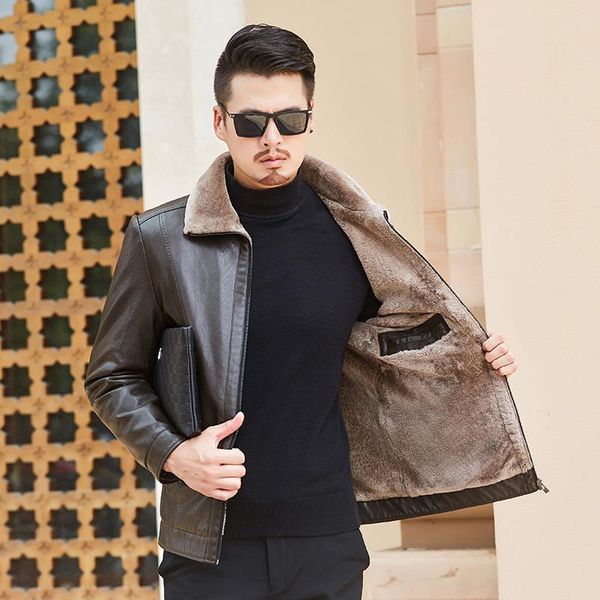 men's fur & faux winter pu leather jacket fashion business warm jackets solid turn-down collar -8xl men clothing black brown1 opz8
men's fur & faux winter pu leather jacket fashion business warm jackets solid turn-down collar -8xl men clothing black brown1 opz8