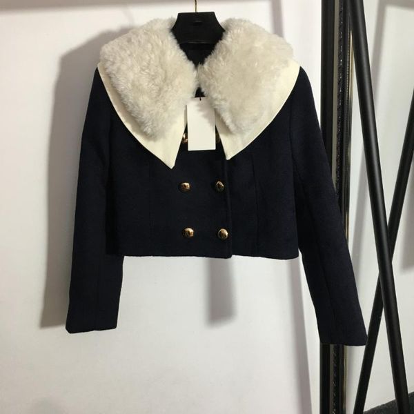 women's jackets 21 autumn/winter yuan style double row gold buckle removable fur collar temperament short round wool coat fa-284-, Black;brown
women's jackets 21 autumn/winter yuan style double row gold buckle removable fur collar temperament short round wool coat fa-284-, Black;brown