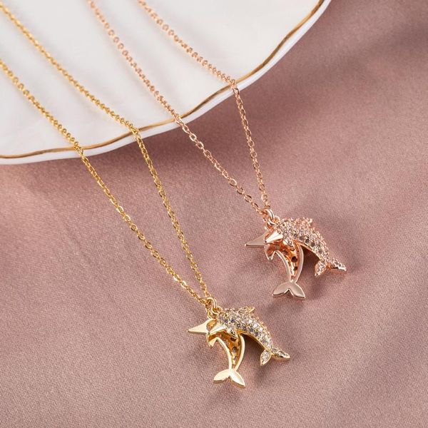 pendant necklaces fashion dolphin crystal necklace for women girls animal charms rhinestone stainless steel choker jewelry party gifts, Silver
pendant necklaces fashion dolphin crystal necklace for women girls animal charms rhinestone stainless steel choker jewelry party gifts, Silver