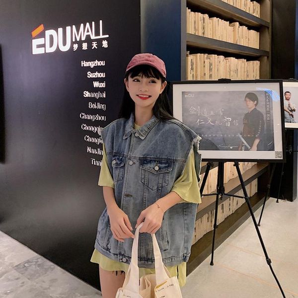 women's vests female denim vest spring autumn jacket vintage jeans short women clothing casual jean coat, Black;white
women's vests female denim vest spring autumn jacket vintage jeans short women clothing casual jean coat, Black;white