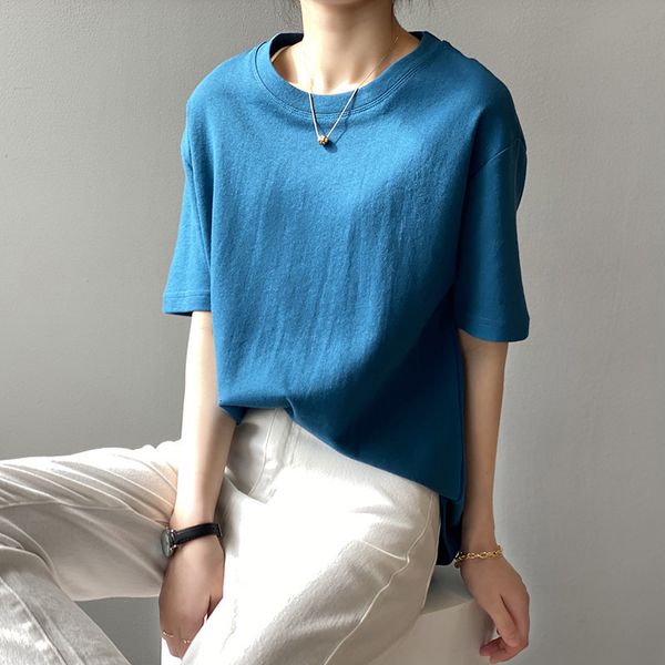 women's t-shirt spring summer 2021 round collar cotton t-shirts women loose casual short sleeve woman t-shirt tees solid color top, White
women's t-shirt spring summer 2021 round collar cotton t-shirts women loose casual short sleeve woman t-shirt tees solid color top, White