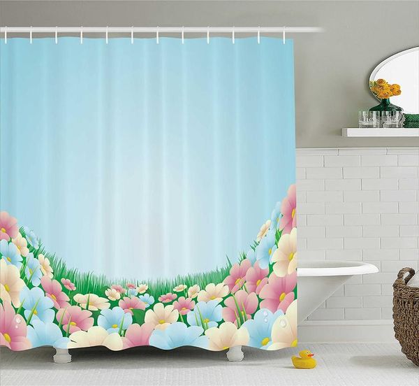 shower curtains garden curtain curvy fresh meadow with pastel colored daisies pansies yard growth countryside art bathroom 
shower curtains garden curtain curvy fresh meadow with pastel colored daisies pansies yard growth countryside art bathroom