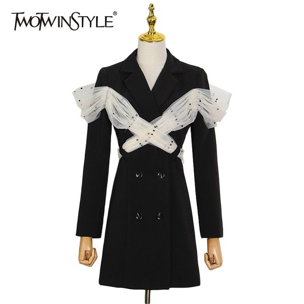 temperament patchwork dot mesh dress for women notched long sleeve high waist hollow out mini dresses female 210520, Black;gray
temperament patchwork dot mesh dress for women notched long sleeve high waist hollow out mini dresses female 210520, Black;gray