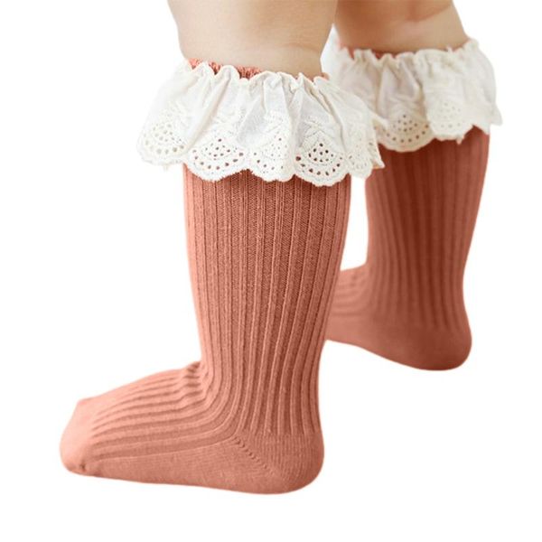 infant baby girl lace princess socks ribbed knit solid color anti-slip medium tube kid turn cuff ruffle floor hosiery 0-3y, Pink;yellow
infant baby girl lace princess socks ribbed knit solid color anti-slip medium tube kid turn cuff ruffle floor hosiery 0-3y, Pink;yellow