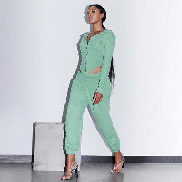 women's two piece pants chic waistline with hoodie high waistband sweatpants women suit cotton garments fall fashion c1ns, White
women's two piece pants chic waistline with hoodie high waistband sweatpants women suit cotton garments fall fashion c1ns, White