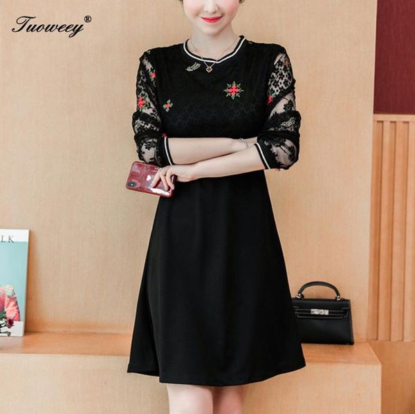 casual dresses ethnic 2021 winter knee-length elegant floral embroidered a-line dress velvet middle age clothing large size women, Black;gray
casual dresses ethnic 2021 winter knee-length elegant floral embroidered a-line dress velvet middle age clothing large size women, Black;gray