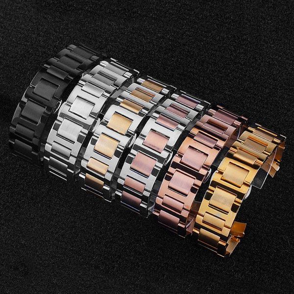 watch bands watchband push button hidden clasp stainless steel all-steel strap nlue balloon three beads elbow replacement accessories, Black;brown
watch bands watchband push button hidden clasp stainless steel all-steel strap nlue balloon three beads elbow replacement accessories, Black;brown