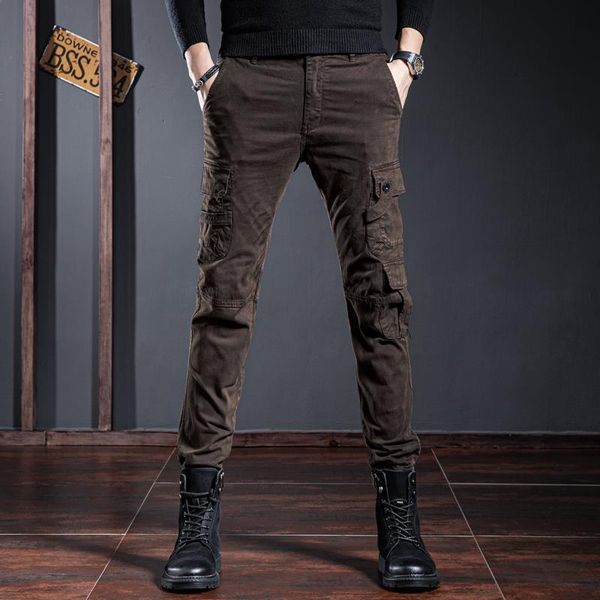 men's pants 2021 autumn winter hip hop multi-pocket high waist long men streetwear casual trousers joggers male slim cargo f243, Black
men's pants 2021 autumn winter hip hop multi-pocket high waist long men streetwear casual trousers joggers male slim cargo f243, Black