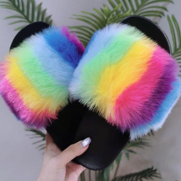cute mixed color fluffy fur flat slippers for women ladies furry slides shoes, Black
cute mixed color fluffy fur flat slippers for women ladies furry slides shoes, Black
